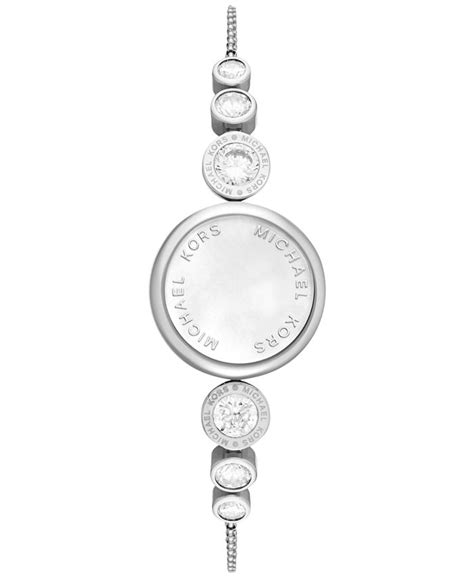 michael kors women's stainless steel slider bracelet